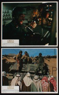 3d080 BEST DEFENSE 8 LCs '84 Dudley Moore, Eddie Murphy, Kate Capshaw, Cold War comedy!