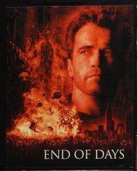 3d012 END OF DAYS 10 LCs '99 cool images of Arnold Schwarzenegger, Robin Tunney, Gabriel Byrne!