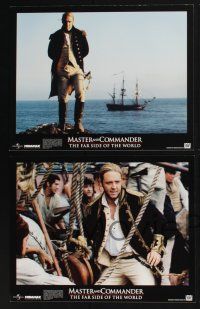 3d014 MASTER & COMMANDER 10 LCs '03 Russell Crowe, Paul Bettany, directed by Peter Weir!