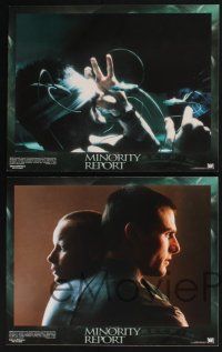 3d016 MINORITY REPORT 10 LCs '02 Steven Spielberg, Tom Cruise, Colin Farrell, Samantha Morton!