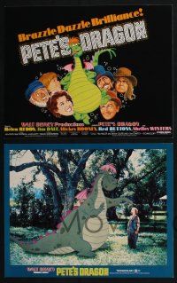 3d034 PETE'S DRAGON 9 LCs '77 Walt Disney, great cartoon & live action images!