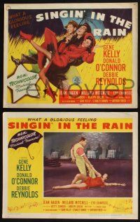 3d002 SINGIN' IN THE RAIN 8 LCs '52 Gene Kelly, Donald O'Connor, Debbie Reynolds, best musical ever!