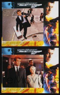 3d009 WORLD IS NOT ENOUGH 12 LCs '99 Pierce Brosnan as James Bond, Denise Richards, Sophie Marceau!