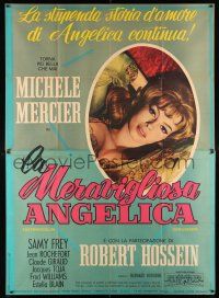 3e005 ANGELIQUE & THE KING Italian 2p '65 close-up image of sexy Michele Mercier!