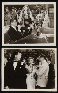 3f467 GILDA 2 8x10 stills '46 great images of sexy Rita Hayworth & Glenn Ford + Gerald Mohr!