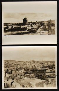 3f473 HOLY LANDS 2 8x10 stills '10s landscape portraits from early Pathe religious documentary!