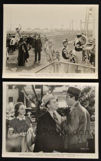 3f514 SING YOU SINNERS 2 8x10 stills '38 Bing Crosby on horse racetrack & with Fred MacMurray!