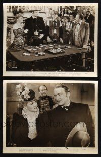 3f531 WOMAN OF THE TOWN 2 8x10 stills '43 Claire Trevor, Albert Dekker, w/ cool faro gambling image