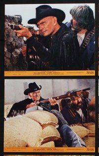 3f560 ADIOS SABATA 8 8x10 mini LCs '71 Yul Brynner aims to kill, and his gun does the rest!