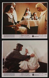 3f562 AGNES OF GOD 8 8x10 mini LCs '85 directed by Norman Jewison, Jane Fonda, nun Meg Tilly!