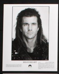 3f192 BRAVEHEART 7 8x10 stills '95 cool images of Mel Gibson as William Wallace, one candid!