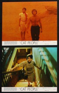 3f610 CAT PEOPLE 8 8x10 mini LCs '82 Malcolm McDowell, John Heard, director Paul Schrader candid!