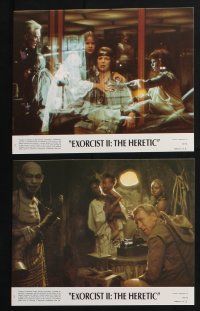 3f654 EXORCIST II: THE HERETIC 8 8x10 mini LCs '77 Linda Blair, Boorman's sequel to Friedkin movie!