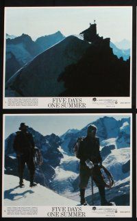 3f672 FIVE DAYS ONE SUMMER 8 8x10 mini LCs '82 Sean Connery, Fred Zinnemann, mountain climbing!