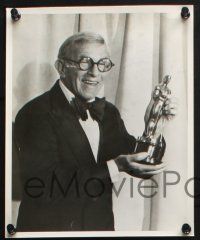 3f400 GEORGE BURNS 3 8x10 stills '70s receiving Oscar for Sunshine Boys, cool close ups w/ hat!