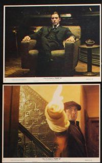 3f539 GODFATHER PART II 12 8x10 mini LCs '74 Robert De Niro, Pacino, Francis Ford Coppola classic!