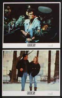 3f758 LOCK UP 8 8x10 mini LCs '89 Donald Sutherland, images of Sylvester Stallone in prison!