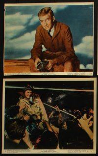 3f549 SPIRIT OF ST. LOUIS 11 color 8x10 stills '57 James Stewart as Charles Lindbergh, Billy Wilder