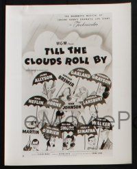 3f424 TILL THE CLOUDS ROLL BY 3 8x10 stills '46 Grayson, Johnson, all with wonderful poster artwork