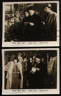 3f398 DEAD MEN TELL 3 English FOH LCs '41 Sidney Toler as Charlie Chan with Victor Sen Yung!