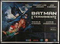 3g078 BATMAN FOREVER Argentinean 43x58 '95 Val Kilmer, Nicole Kidman, Tommy Lee Jones, Jim Carrey!