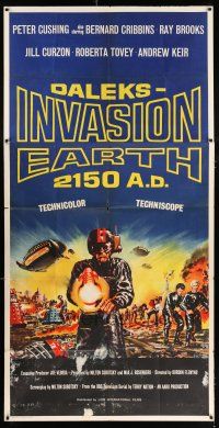 3g011 DALEKS' INVASION EARTH: 2150 AD English 3sh '66 time-travel sci-fi based on the TV series!