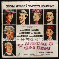 3g004 IMPORTANCE OF BEING EARNEST English 6sh '53 Oscar Wilde's classic comedy, art of top stars!