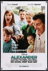 3h022 ALEXANDER & THE TERRIBLE, HORRIBLE, NO GOOD, VERY BAD DAY advance DS 1sh '14 Steve Carell!