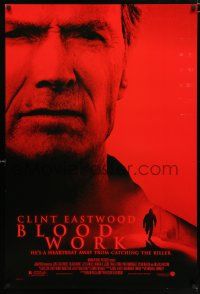 3h080 BLOOD WORK DS 1sh '02 Clint Eastwood directs & stars, Jeff Daniels!