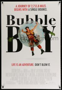 3h105 BUBBLE BOY DS 1sh '01 great image of Jake Cyllenhaal in plastic bubble!