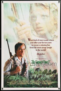 3h193 EMERALD FOREST 1sh '85 directed by John Boorman, Powers Boothe, based on a true story!