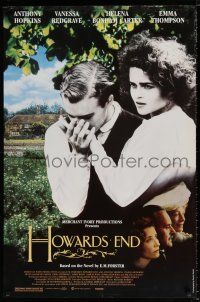 3h356 HOWARDS END 1sh '92 Helena Bonham Carter is pursued, Ivory/Merchant/Jhabvala