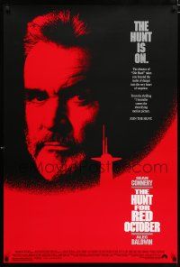 3h367 HUNT FOR RED OCTOBER 1sh '90 Russian military submarine captain Sean Connery!