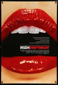 3h385 INSIDE DEEP THROAT DS 1sh '05 story behind the most profitable film in movie history!