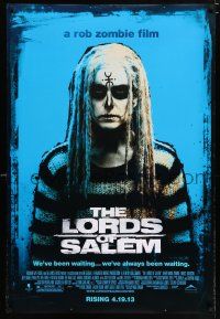 3h467 LORDS OF SALEM blue advance DS 1sh '13 directed by Rob Zombie, cool creepy image!