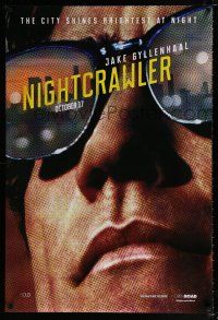 3h539 NIGHTCRAWLER teaser DS 1sh '14 cool image of Jake Gyllenhaal with sunglasses!