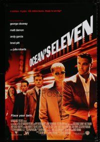 3h552 OCEAN'S 11 color int'l 1sh '01 Steven Soderbergh, George Clooney, Matt Damon, Brad Pitt