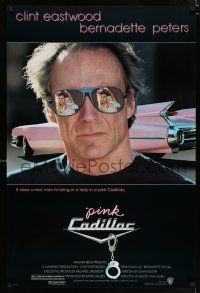 3h583 PINK CADILLAC 1sh '89 Clint Eastwood is a real man wearing really cool shades!
