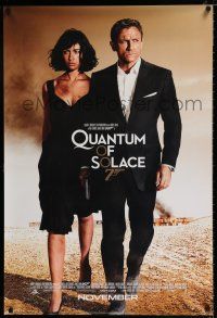 3h607 QUANTUM OF SOLACE int'l advance DS 1sh '08 Daniel Craig as James Bond + sexy Kurylenko!