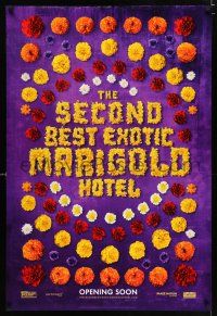 3h659 SECOND BEST EXOTIC MARIGOLD HOTEL teaser DS 1sh '15 Bill Nighy, Richard Gere, Maggie Smith!