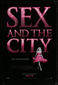 3h662 SEX & THE CITY teaser DS 1sh '08 directed by Michael Patrick King, Sarah Jessica Parker