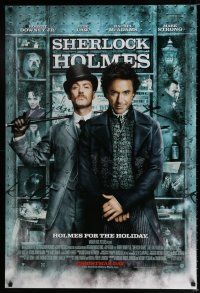 3h664 SHERLOCK HOLMES advance DS 1sh '09 Guy Ritchie directed, Robert Downey Jr., Jude Law!
