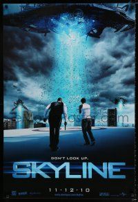 3h687 SKYLINE teaser 1sh '10 Eric Balfour saves the planet from alien invasion, cool image!