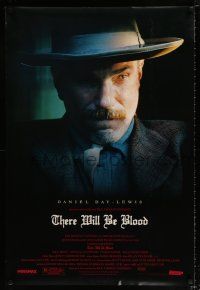 3h767 THERE WILL BE BLOOD DS 1sh '07 close-up of Daniel Day-Lewis, P.T. Anderson directed!