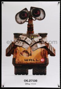 3h820 WALL-E advance DS 1sh '08 Walt Disney, Pixar CG, Best Animated Film, c/u of WALL-E!