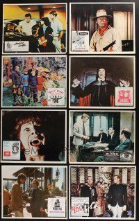 3j026 LOT OF 152 MEXICAN LOBBY CARDS IN SETS OF 8 '60s-80s great images from 19 different movies!