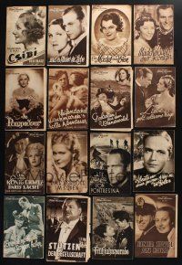 3j038 LOT OF 35 AUSTRIAN PROGRAMS '30s-40s many images from a variety of different movies!