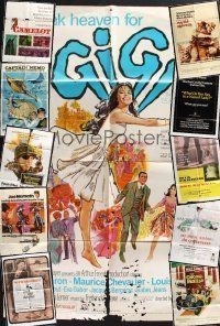 3j067 LOT OF 11 FOLDED ONE-SHEETS '60s-70s great images from a variety of different movies!