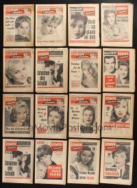 3j167 LOT OF 28 ROMAN AM SONNABEND 1960-67 GERMAN MAGAZINES '50s sexy ladies on the covers!