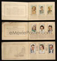3j255 LOT OF 3 ENGLISH CIGARETTE CARD ALBUMS '30s each completely filled w/color portrait images!